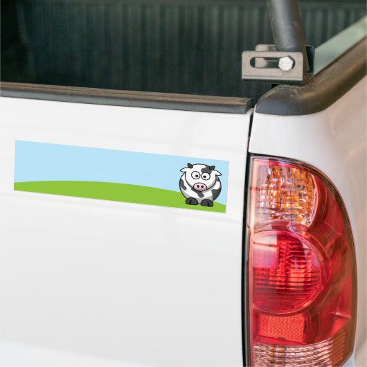 Cute Koe Bumpersticker (Op Truck)
