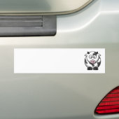 Cute Koe Bumpersticker (Op auto)