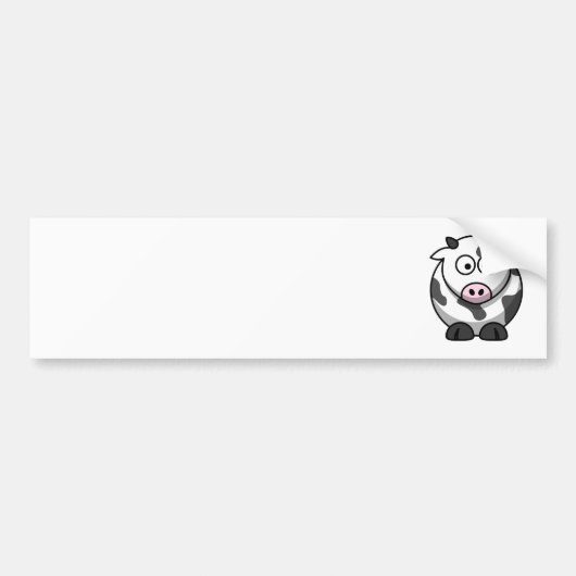 Cute Koe Bumpersticker (Voorkant)