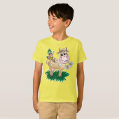 Cute Koe & Butterfly T-shirt (Voorkant volledig)
