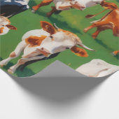Cute Koe Cadeaupapier (Hoek)