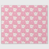 Cute Koe Cadeaupapier (Vlak)