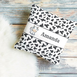 Cute Koe Calf Spots Sierkussen