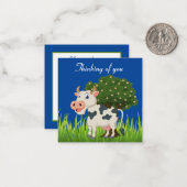 Cute koe denkend aan je briefkaart (Voorkant / Achterkant in situ)