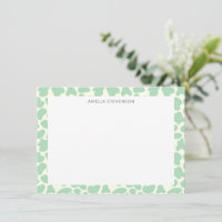 Cute Koe Dierenprint Patroon Gepersonaliseerd Groe