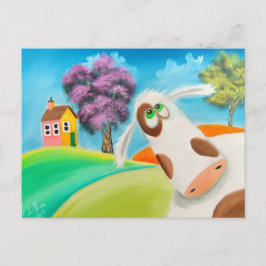 CUTE KOE FACE Gordon Bruce art Briefkaart