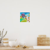 CUTE KOE FACE Gordon Bruce art Poster (Keuken)