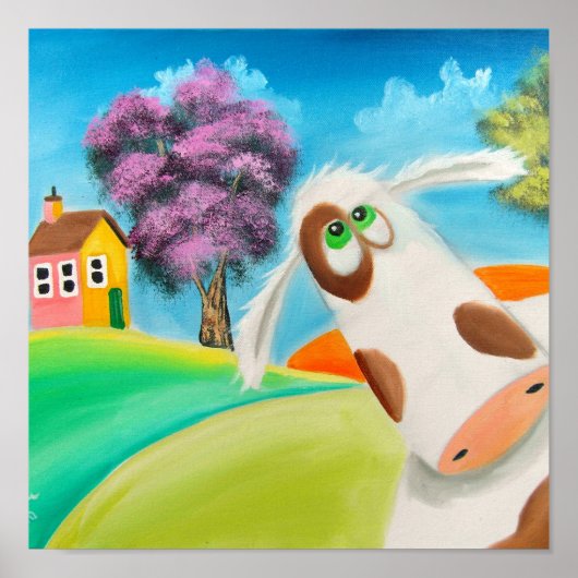 CUTE KOE FACE Gordon Bruce art Poster (Voorkant)