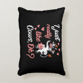 Cute Koe Funny Boerderij Ranch Animal Accent Kussen (Voorkant(Verticaal))