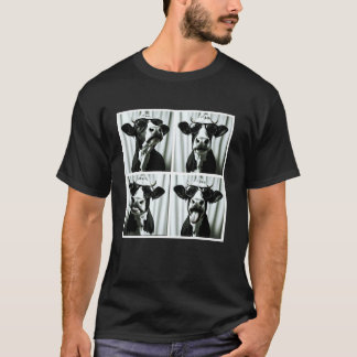 Cute Koe Gezicht Huisdier Fotohokje Voor Kinderen T-shirt