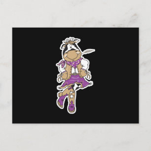 Cute Koe Girl Koe Briefkaart