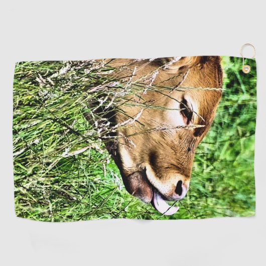 CUTE KOE GOLFHANDDOEK (Horizontaal)