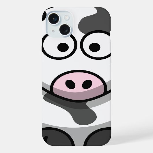 Cute Koe iPhone Hoesje (Achterkant)