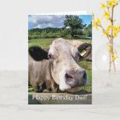 CUTE KOE KAART (Gele Bloem)