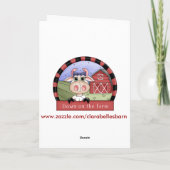 Cute Koe Kaart (Achterkant)