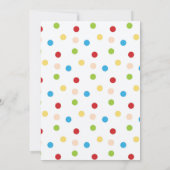 Cute Koe Kids Birthday Party Invitation Kaart (Achterkant)