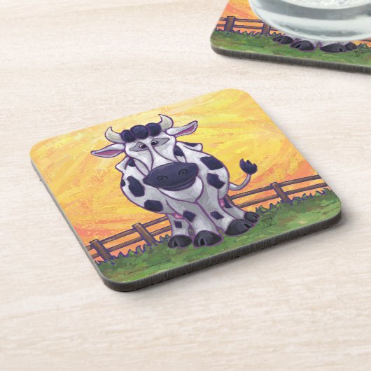 Cute Koe Kitchen Accessoires Bier Onderzetter (Linkerzijde)