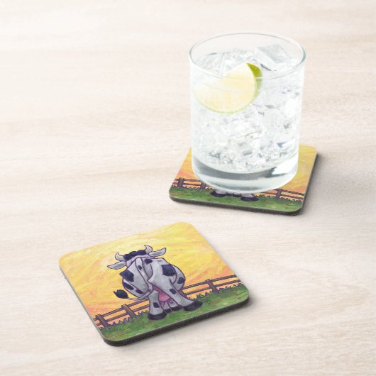 Cute Koe Kitchen Accessoires Drankjes Onderzetter (Rechterzijde)
