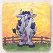 Cute Koe Kitchen Accessoires Drankjes Onderzetter (Voorkant)