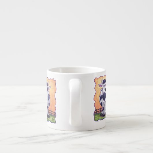 Cute Koe Kitchen Accessoires Espresso Kop (Achterkant)