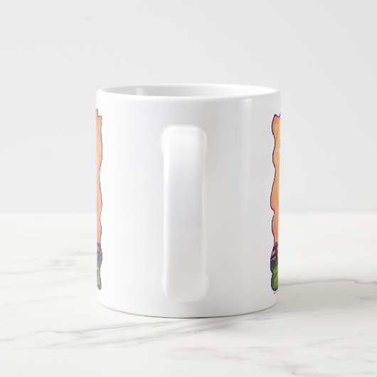 Cute Koe Kitchen Accessoires Grote Koffiekop (Achterkant)