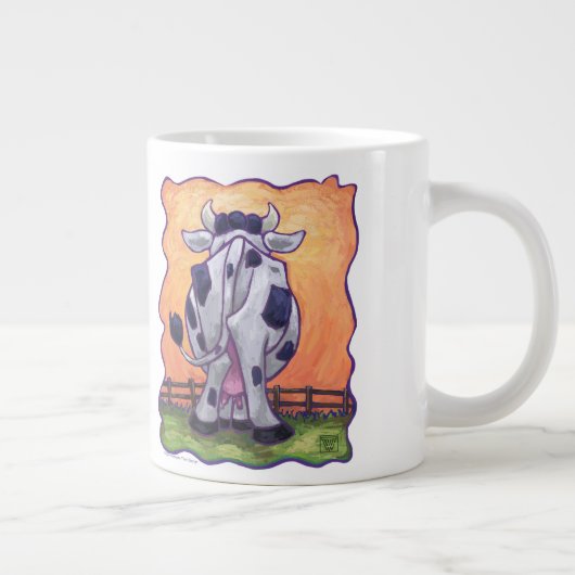 Cute Koe Kitchen Accessoires Grote Koffiekop (Rechts)