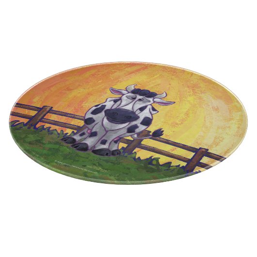 Cute Koe Kitchen Accessoires Snijplank (Hoek)