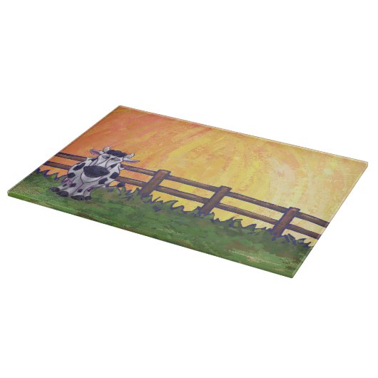 Cute Koe Kitchen Accessoires Snijplank (Hoek)