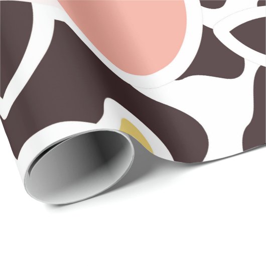 Cute Koe Pattern Cadeaupapier (Rol Hoek)