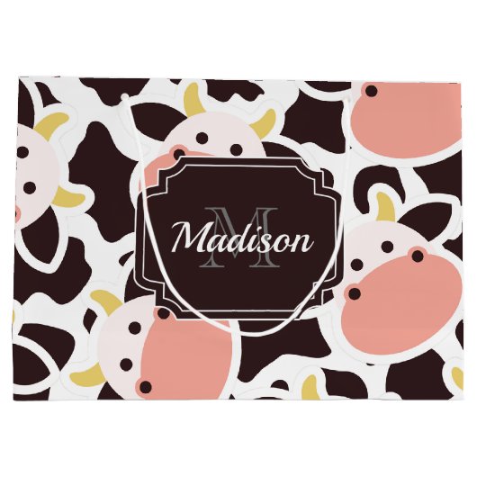 Cute Koe Pattern Groot Cadeauzakje (Achterkant)