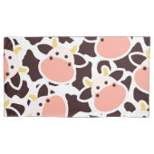 Cute Koe Pattern Kussensloop (Voorkant)