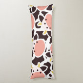 Cute Koe Pattern Lichaamskussen (Achterkant (Verticaal))