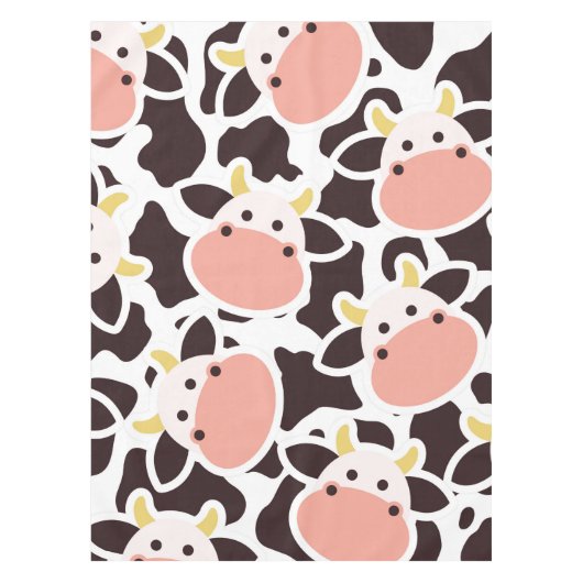 Cute Koe Pattern Tafelkleed (Voorkant)