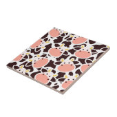 Cute Koe Pattern Tegeltje (Zijkant)