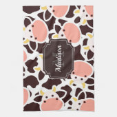 Cute Koe Pattern Theedoek (Verticaal)