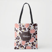Cute Koe Pattern Tote Bag (Voorkant)