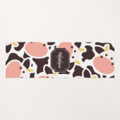 Cute Koe Pattern Yogamat (Voorkant (horizontaal))