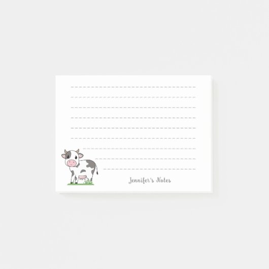 Cute Koe Post-it® Notes (Voorkant)