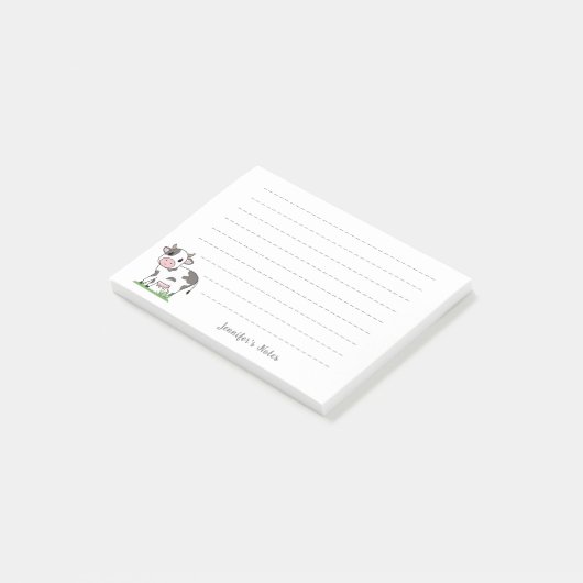 Cute Koe Post-it® Notes (Schuin)