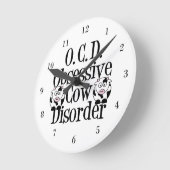 Cute Koe Ronde Klok (Hoek)