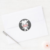 Cute Koe Ronde Sticker (Envelop)