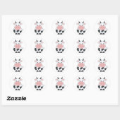 Cute Koe Ronde Sticker (Vel)