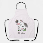 Cute Koe Roze Apron Schort (Voorkant)