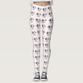 Cute Koe Roze Legging (Voorkant)