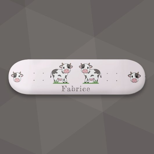 Cute Koe Roze Skateboard