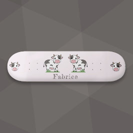 Cute Koe Roze Skateboard