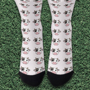 Cute Koe Roze Sokken