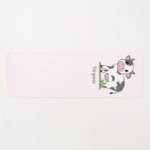 Cute Koe Roze Yoga Mat (Voorkant (horizontaal))