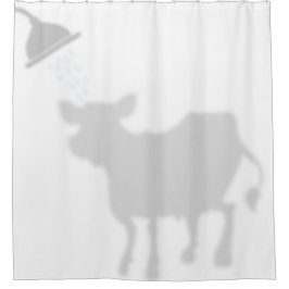 Cute Koe Shadow Silhouette Shadow Buddies Shower Douchegordijn