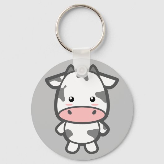 Cute Koe Sleutelhanger (Voorkant)